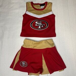 NFL Red and Gold Kids Cheerleader Costume